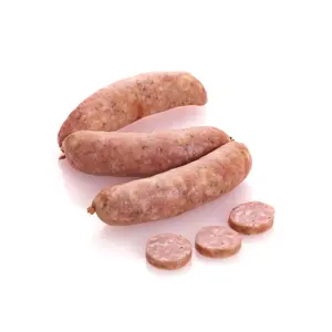 Salchicha entera de cerdo de Toulouse al mejor precio de primera calidad francesa Fabricada con partes de cerdo frescas seleccionadas...
