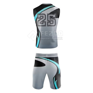 2025 Men Adults 7v7 Breathable Sleeveless Jersey Uniform Set Wholesale 100% Polyester Customizable - Product Image 3