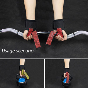 Sangles de crochet de sport fabriquées en usine pour le succès de l'haltérophilie Sangles de crochet d'haltérophilie de qualité supérieure pour un meilleur contrôle - Product Image 3
