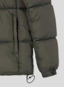 Men's High Quality Quilted Bubble Puffer Jacket Custom <b>Zip</b> <b>Up</b> Stand Collar Winter Bomber Coat - Product Image 4