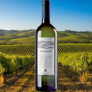 Italian White <b>Wine</b>-DUETIGLI Trebbiano Rubicone IGT 750ml Fresh & Easy 6 Bottles Per Box Made in Italy - Product Image 3