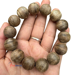 Chaînes de bijoux en bois de qualité supérieure, 14 perles de 16 mm, luxueuses, Bakhoor sous-marin, bois d'agar oud, parfum sucré, marque vietnamienne de bois d'agar - Product Image 1