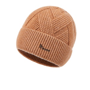 Gorro de Punto con Puño y Logotipo Bordado en Dos Tonos, los Mejores Gorros de Punto a Bajo Precio, Gorro de Punto Liso al por Mayor, Mantiene el Calor, Personalizado - Product Image 1