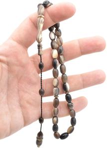 Excellente qualité corne de buffle bat Tasbih Tasbih perles de prière musulmanes Misbaha pour islamique pour les prières musulmanes pendant le Ramadan - Product Image 2