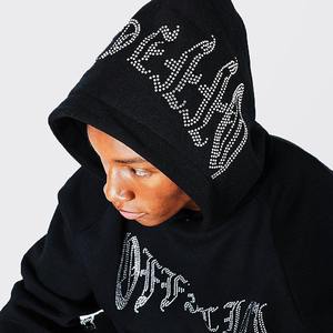 Custom 400 Gsm Sweat Suit with Acid Wash Distressed Embroidery <b>Baggy</b> <b>Trouser</b> and Hoodie Set Flared Tracksuit <b>for</b> <b>Women</b> - Product Image 3