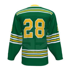 Maillot de hockey sur glace à bas prix Dernière conception Maillot de hockey sur glace de couleur unie pour les jeunes - Product Image 6