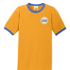 Impression personnalisée broderie hommes 50/50 coton/poly sonnerie t-shirt - Product Image 1
