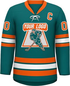 Conception personnalisée Faire personnaliser votre propre équipe Maillots de hockey sur glace Uniformes de hockey sur glace professionnels de haute qualité Maillot personnalisé - Product Image 5
