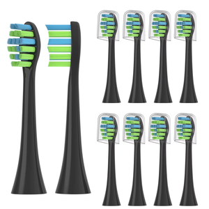 10-Pack Black Soft Electric <b>Toothbrush</b> <b>Heads</b> for Deep Precise Cleaning-for Household and Outdoor Use - Product Image 1