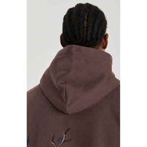 OEM nueva moda de algodón pesado bordado hombres sudaderas con capucha parche sudor traje apenado bordado Sudadera con capucha hombres - Product Image 4