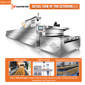 เตาอบแก๊สอุตสาหกรรมแบบอุโมงค์ Southstar แบบกำหนดเองได้ พร้อมฟังก์ชั่นอบขนมปังหลากหลายรูปแบบ และแผงควบคุมใช้งานง่าย - Product Image 3