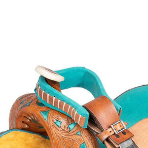 Sillín occidental inglés de calidad superior superventas con diseño de cuero transpirable con logotipo personalizado para carreras de caballos y doma - Product Image 6