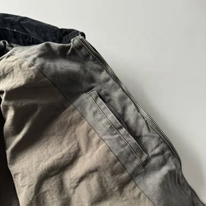 Hot Selling Customize Design Polyester/Cotton <b>Vintage</b> Fleece <b>Jacket</b> with Customized Colors and Front Logo for Men - Product Image 5