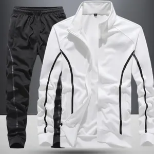 2025 primavera otoño nueva tendencia de moda ropa deportiva informal para hombres de alta calidad de dos piezas cómodo chándal transpirable tallas - Product Image 3