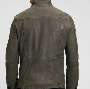 Vestes en cuir pour hommes d'hiver, manteaux en cuir pour hommes, tailles plus grandes - Product Image 3