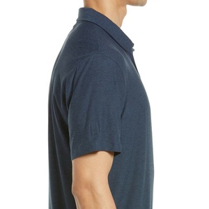 Camiseta de Manga Corta para Hombre de Lona Sólida de Alta Calidad al por Mayor, 100% Algodón, Transpirable, Tallas Grandes, Ropa Casual Personalizable - Product Image 1