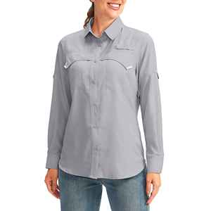 OEM Customizable Spandex/Cotton UPF 50 Waterproof Breathable Lightweight Button-Up Fishing <b>Shirt</b> for Men-<b>Outdoor</b> Summer Use - Product Image 1