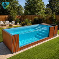 Piscina Portátil Fácil de Instalar para Jardín o Patio Trasero, Piscina Familiar para Adultos con Bomba de Filtro
