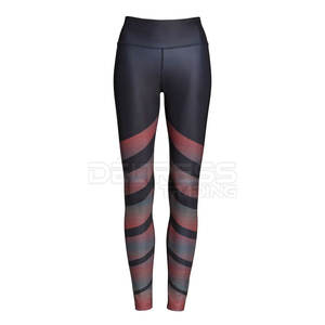 Pantalones de Yoga de entrenamiento deportivos de cintura alta personalizados al por mayor para mujer 100% algodón y poliéster suave Casual gimnasio Fitness Leggings - Product Image 1