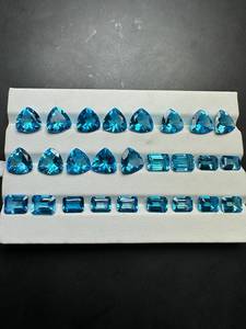 Piedra preciosa llamativa de Topacio Azul suizo Piedra preciosa de alta calidad Tamaño de elección múltiple Piedra preciosa de topacio cultivada en laboratorio Precio al por mayor Piedra preciosa - Product Image 3