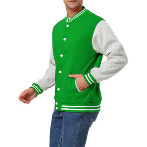 Chaqueta para hombre, chaqueta de hombre Logotipo personalizado Liso Letterman Varsity Jacket Chaquetas de bombardero Varsity de lana de alta calidad para hombre Letterman - Product Image 3