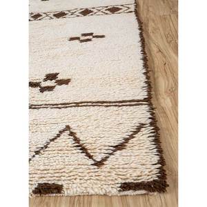 Tapis en laine noués à la main Zuri Ivory, motif géométrique 3D rectangulaire en puzzle pour la maison, le salon, la chambre, le couloir, modèle Pae-4541 - Product Image 4