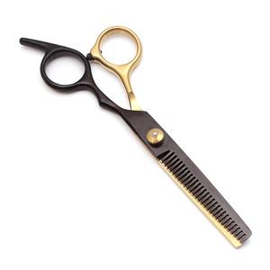 Tijeras de Peluquería de Acero Inoxidable de 6 Pulgadas, Tijeras de Corte de Pelo Doradas y Negras - Product Image 5