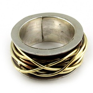 Perfect Golden Wire Shape Plain <b>Silver</b> <b>925</b> <b>Sterling</b> <b>Silver</b> <b>Rings</b>, Online <b>Silver</b> - Product Image 2