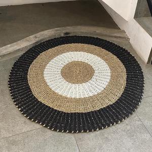 พรมหญ้าทะเลทรงกลมพรมและพรมธรรมชาติสำหรับตกแต่งห้องนั่งเล่นด้วยขนาดที่กำหนดเองตามคำขอ - Product Image 2