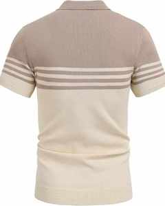 Logotipo personalizado de ganchillo sólido para camisa de manga corta bordado Casual para camiseta para hombres - Product Image 4