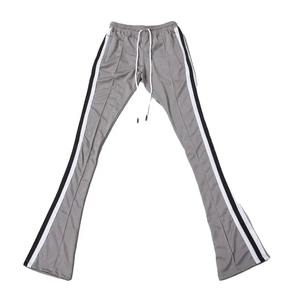 กางเกงสแล็คขนแกะเข้ารูปสำหรับเล่นโยคะฤดูหนาวคุณภาพสูงของผู้ชายกางเกงเอวกลางแยกลำลองระบายอากาศมีลายทาง - Product Image 2