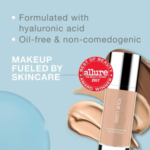Fond de teint liquide de marque privée avec applicateur au pinceau Matte Waterproof Lang-lasting Silver Cap Glow Concealer Low quantité minimale de commande - Product Image 2