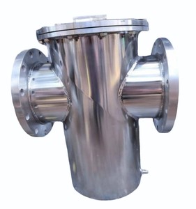 Colador de cesta con brida estándar DIN acero inoxidable 316 para industria de procesos - Product Image 1