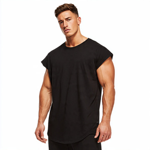 Gym Drop Shoulder Tee Shirt Men Custom Printed Workout Fitness Wear T Shirt Men's Short Sleeve Gym Printed T Shirts Mens - Product Image 2