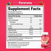 Gummies OEM pour une Peau Éclatante : Collagène, Peptides, Acide Hyaluronique, Argousier – 50 Comprimés – Complément Alimentaire en Gros