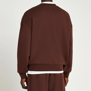 Haute qualité 100% coton polaire écologique Designer sweat à capuche personnalisé col rond pour l'hiver Streetwear Logo teint en plaine - Product Image 5