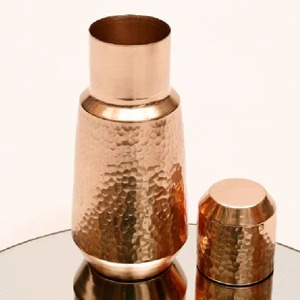 Carafe en cuivre avec couvercle, favorise une vie durable, grande capacité, conteneur d'eau portable et écologique - Product Image 6