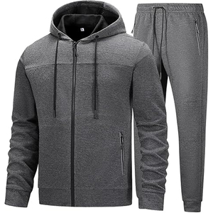 Conjunto de chándal de 2 piezas, traje de jogging con cremallera completa y ajuste atlético, ropa cómoda y elegante - Product Image 4