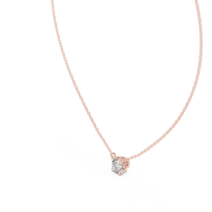 Jewels Luxury 18K Gold Plated Sterling <b>Silver</b> Lab Grown Round Brilliant Cut Diamond <b>Necklace</b> Ethnic Style for Her - Product Image 6