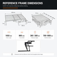 Canapé-lit réglable avec mécanisme de pliage, support coulissant en acier épaissi pour sièges modulaires et canapé gain de place