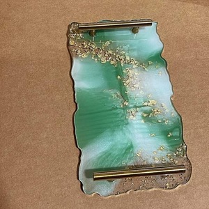 Resin <b>Decorative</b> Tray in Multiple Colors Rectangle Home <b>Decor</b> Resin Tray High Quality - Product Image 4