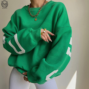 Ropa de moda, el mejor material, sudadera de gran tamaño de peso pesado, logotipo personalizado, ropa de calle para mujer, sudadera personalizada esencial - Product Image 4