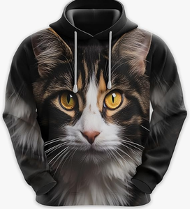 Sudadera con Capucha Personalizada con Sublimación Completa, Estilo Y2K, para Hombre, Diseño Gráfico Urbano, Corte Regular, Estilo Moderno, Otoño - Product Image 3