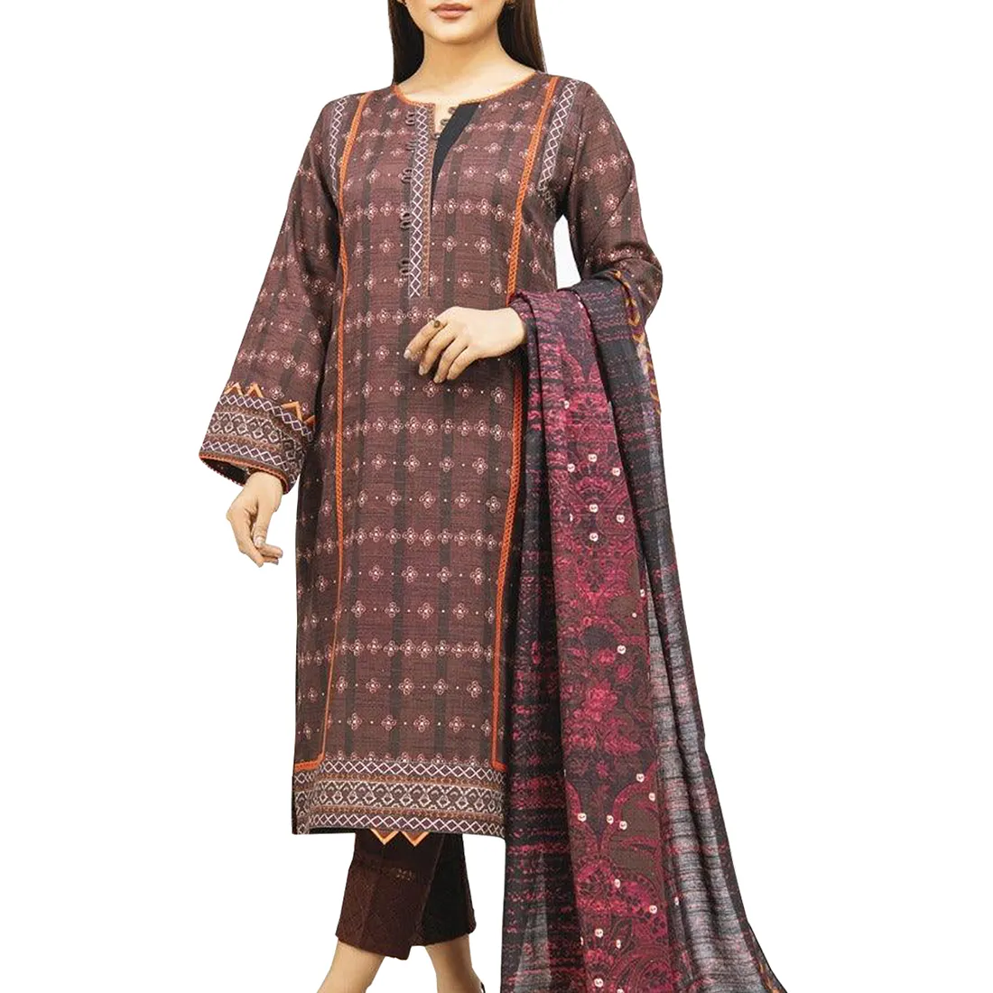 Avant entièrement imprimé de haute qualité dernière conception OEM ODM femmes nouveau design Shalwar Kameez avec Dupatta