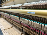 Yamahas YUX Premium Black Upright Piano Japan Made Second Hand Mechanical Style 3446036 YUX YUX2 YUX3