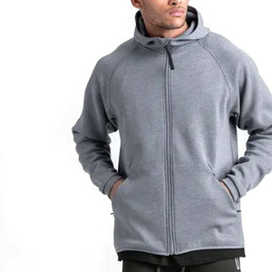 Pull à capuche pour hommes 100% coton à manches longues doublé polaire Logo personnalisé coupe confortable Style Streetwear OEM ODM - Product Image 2