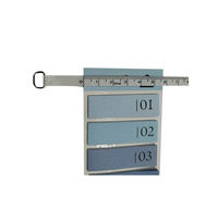 Papeterie de bureau, mini marque-pages colorés et mignons, notes autocollantes de couleur bleue coréenne, notes post-it avec impression de logo personnalisé