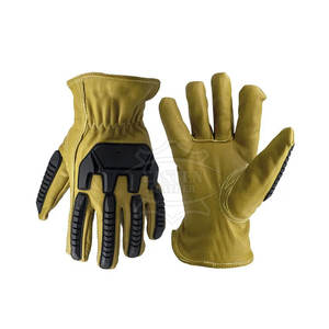 Gants de sécurité résistants aux chocs de la meilleure qualité Gants en cuir fabriqués en usine au prix de gros - Product Image 1