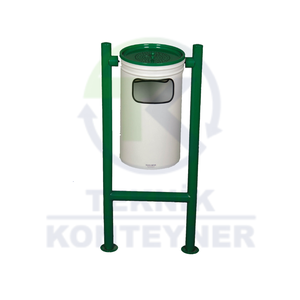 Offre Spéciale cendriers de type parc extérieur de luxe de haute qualité couleur vert et blanc - Product Image 1