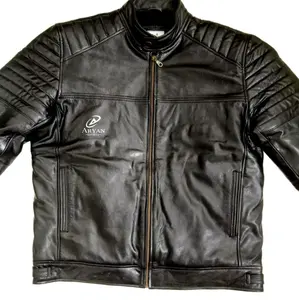 Venta caliente de calidad superior de encargo de los hombres chaqueta de cuero real ligero y cómodo de cuero de senderismo Royal Look chaqueta para la exportación - Product Image 1
